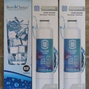 NIB 3 Pack Water Filters for Samsung or Kenmore Fridges (K572)